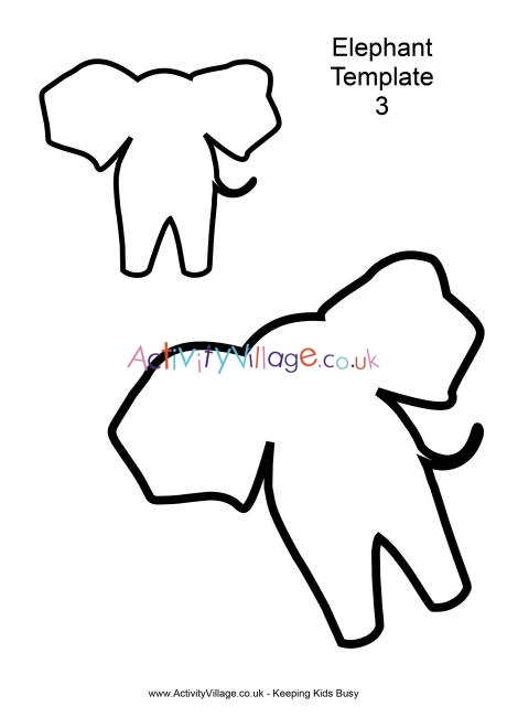 Elephant template 3