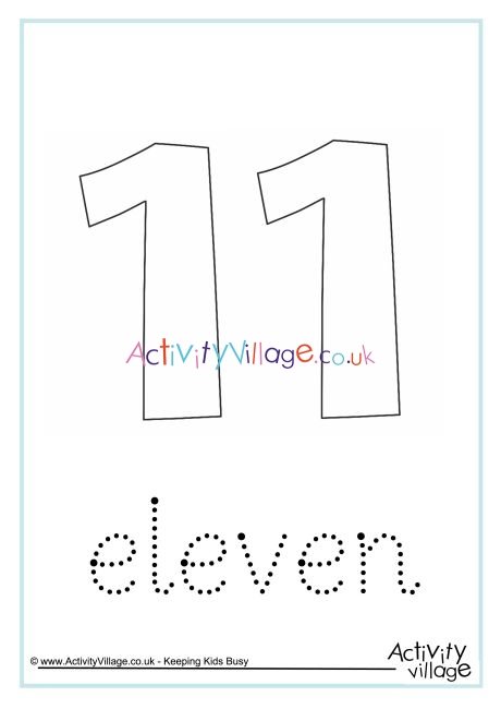 Eleven Word Tracing