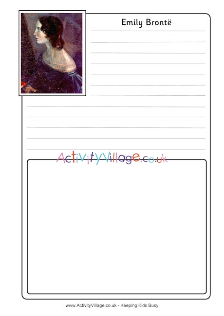 Emily Bronte notebooking page 