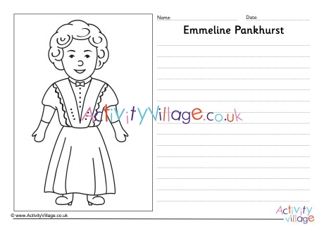 Emmeline Pankhurst Story Paper