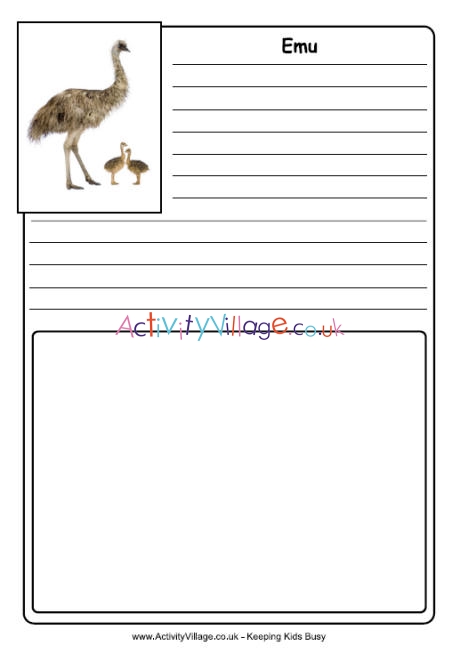 Emu notebooking page
