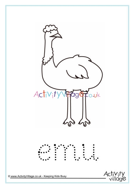 Emu Word Tracing