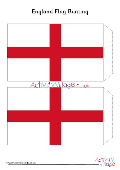 England flag bunting - small