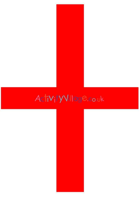 England flag printable - large