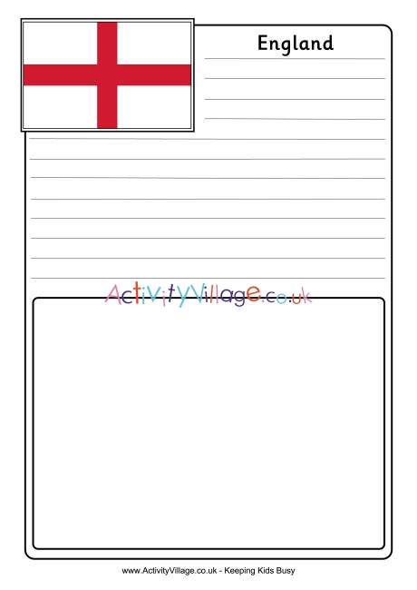 England notebooking page