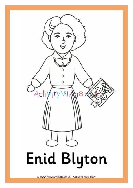 Enid Blyton colouring page