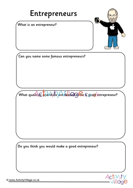 Entrepreneurs Worksheet
