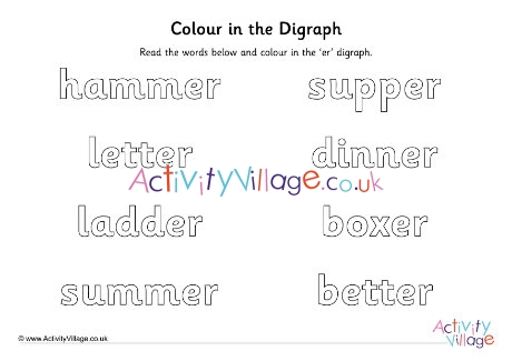 Er Digraph Colour In