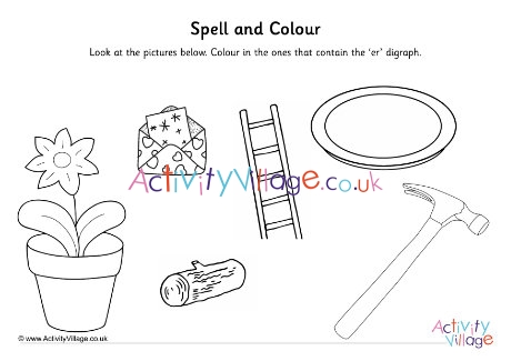 Er Digraph Spell And Colour