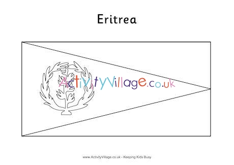 Eritrea Flag Colouring Page