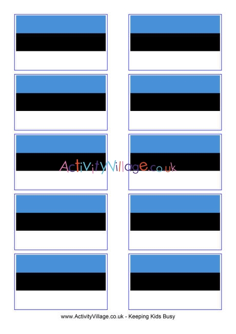 Estonia flag printable