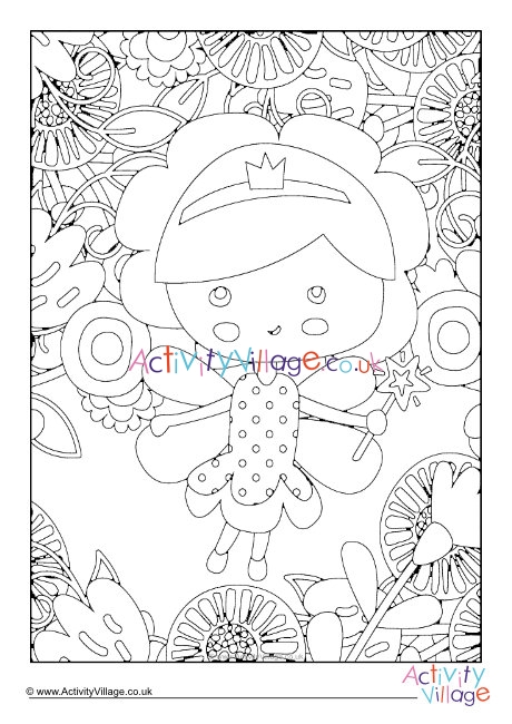 Fairy Colouring Page 3