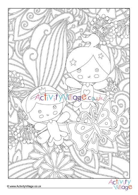 Fairy Colouring Page 5