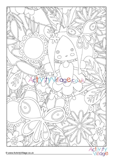 Fairy Colouring Page 6