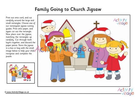 Family Going To Church Jigsaw