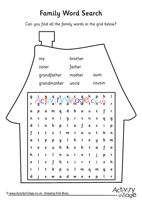 Family Word Search