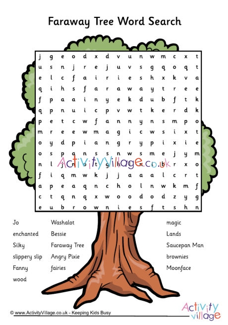 Faraway Tree word search