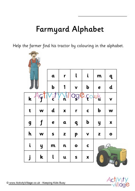 Farmyard Stepping Stones Alphabet