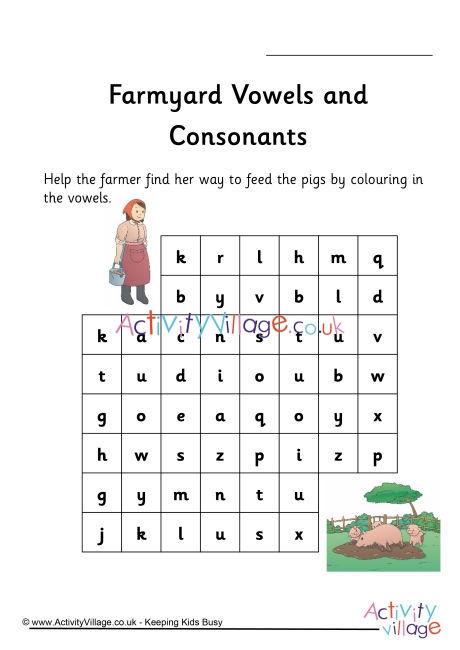Farmyard Stepping Stones Vowels And Consonants