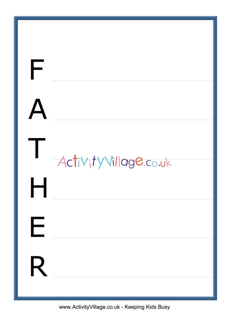 Father acrostic