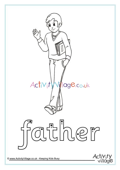 Father finger tracing