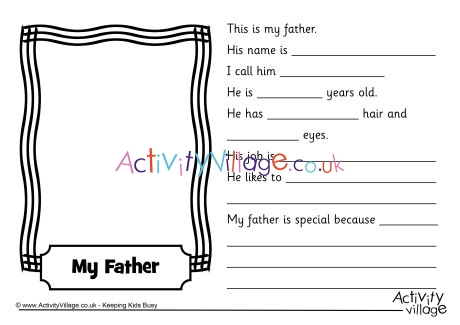 Father worksheet 1