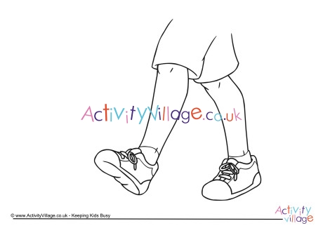 Feet Colouring Page
