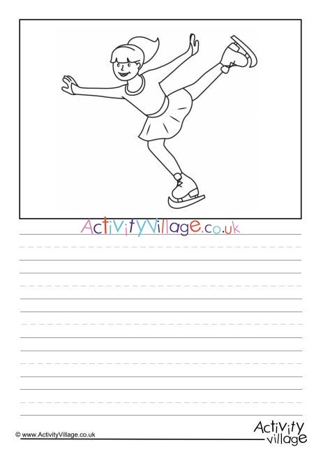 Figure Skating Story Paper