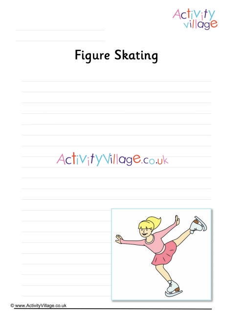 Figure Skating Writing Page