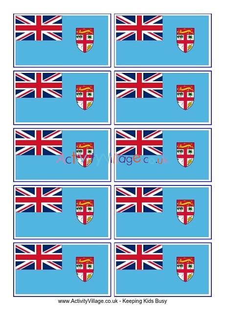 Fiji flag printable