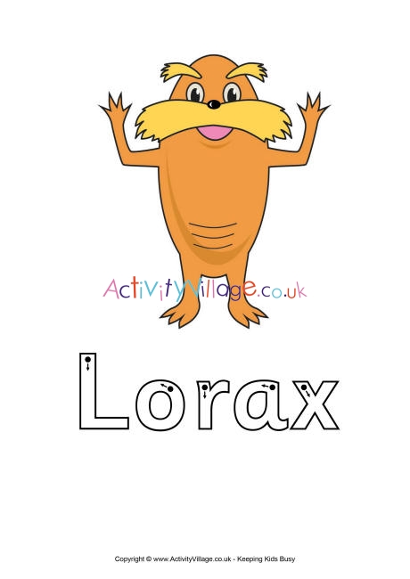 Lorax finger tracing