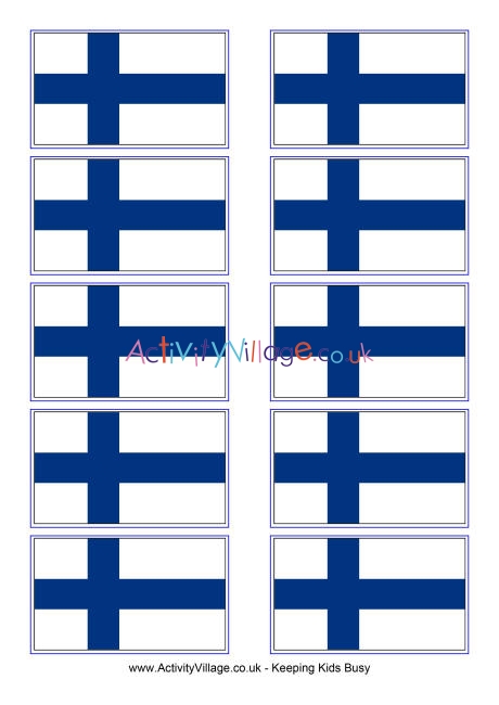 Finland flag printable