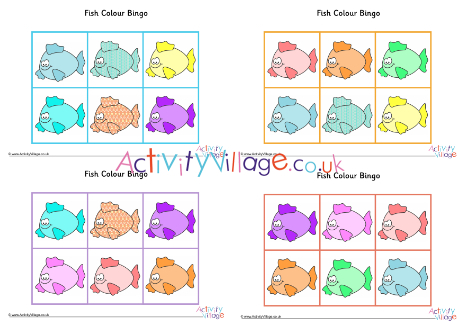 Fish Colour Bingo