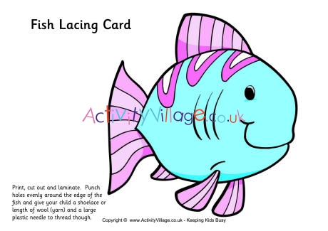 Fish lacing card 3