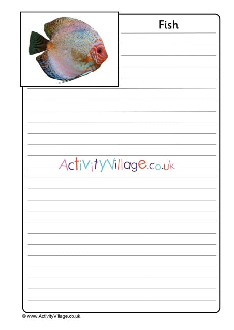 Fish Notebooking Page
