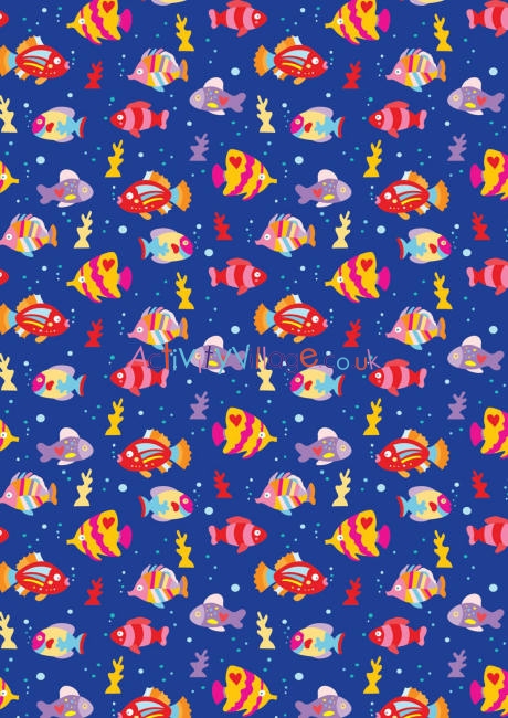 Fish scrapbook paper 