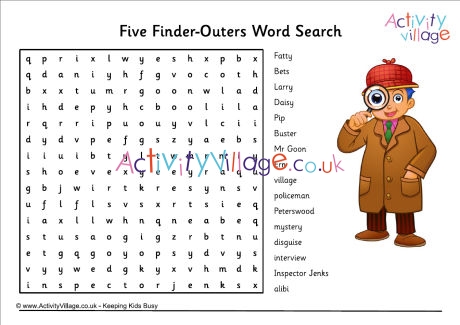 Five Find-Outers word search
