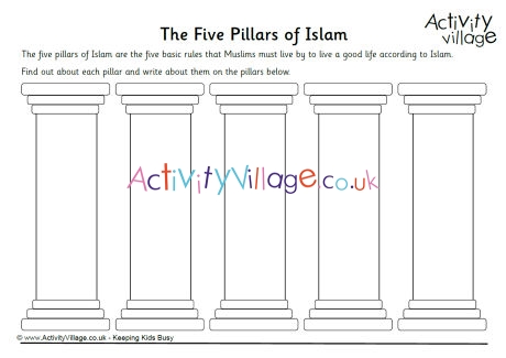 Five Pillars of Islam worksheet
