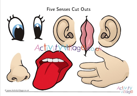 Five senses cut outs - small