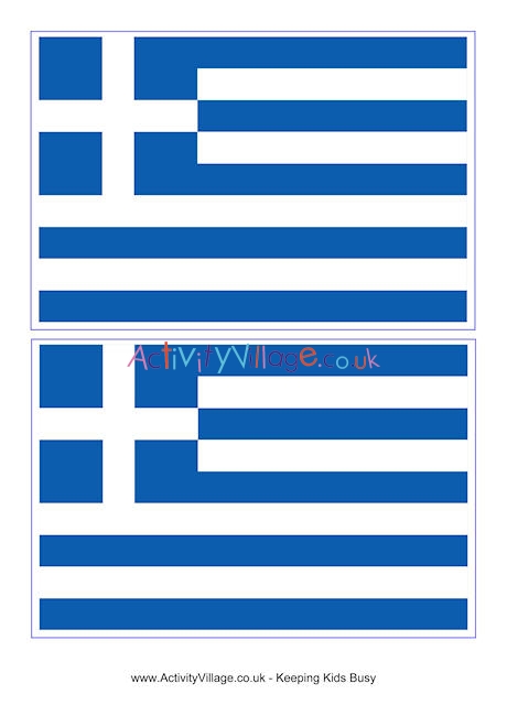 Greece flag printable