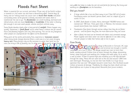 Floods fact sheet