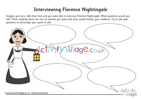 Florence Nightingale interview worksheet