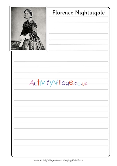 Florence Nightingale Notebooking Page