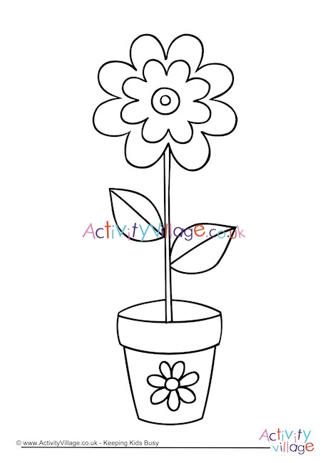 Flower Colouring Page 3