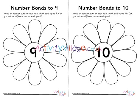 Flower Number Bond Worksheets 2