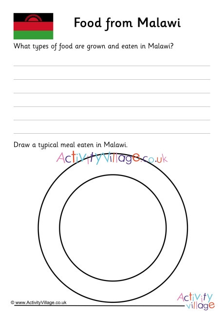 Food From Malawi Worksheet