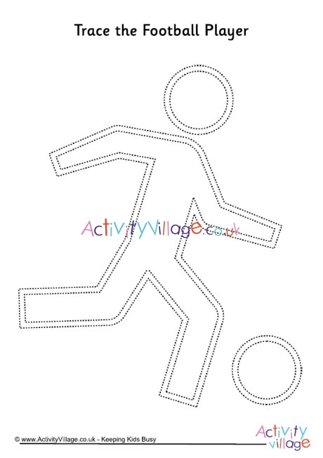 Football player tracing page
