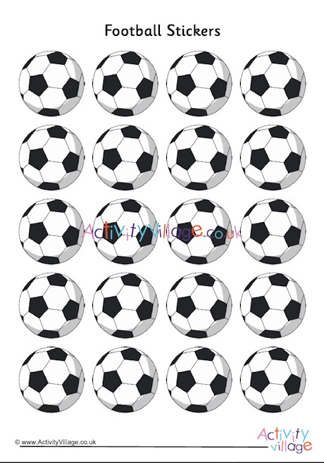 Mini Football Stickers Sticker Sheet Soccer Stickers Game Day