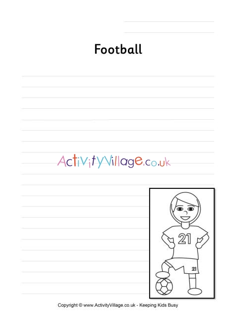 Football writing page