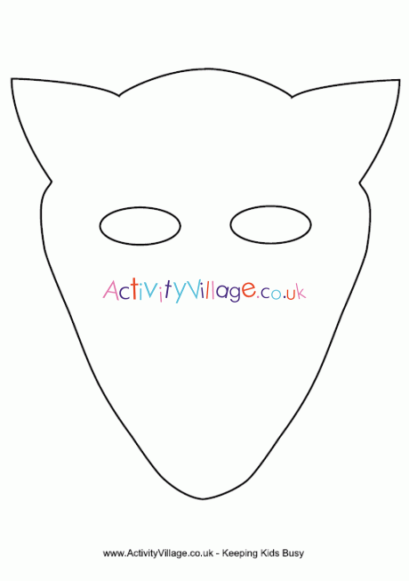 Fox mask template